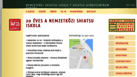 What Shiatsu.hu website looked like in 2018 (5 years ago)