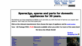 What Spares2go.co.uk website looked like in 2018 (5 years ago)