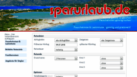 What Sparurlaub.de website looked like in 2018 (5 years ago)