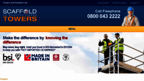 What Scaffold-tower.co.uk website looked like in 2018 (5 years ago)