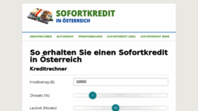 What Sofortkreditoesterreich.at website looked like in 2018 (5 years ago)