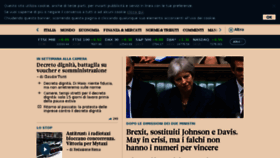 What Sole24ore.it website looked like in 2018 (5 years ago)