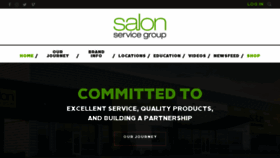 What Salonservicegroup.com website looked like in 2018 (5 years ago)