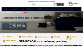 What Spanicko.cz website looked like in 2018 (5 years ago)
