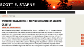 What Scottstafne.com website looked like in 2018 (5 years ago)