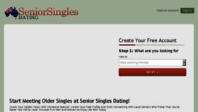 What Seniorsinglesdating.com.au website looked like in 2018 (5 years ago)