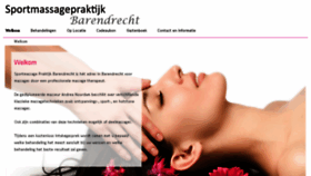 What Sportmassagebarendrecht.nl website looked like in 2018 (5 years ago)