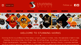 What Stunningworks.com website looked like in 2018 (5 years ago)