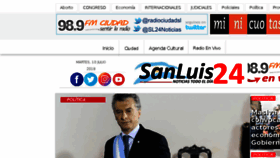 What Sanluis24.com.ar website looked like in 2018 (5 years ago)