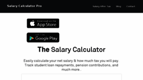 What Salarycalculatorpro.com website looked like in 2018 (5 years ago)
