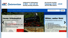 What Seniorenreisen.de website looked like in 2018 (5 years ago)