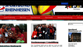 What Sportbund-rheinhessen.de website looked like in 2018 (5 years ago)