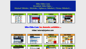 What Site-ekle.com website looked like in 2018 (5 years ago)