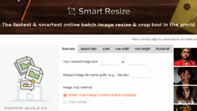 What Smartresize.com website looked like in 2018 (5 years ago)