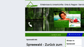 What Spreewald-info.de website looked like in 2018 (5 years ago)