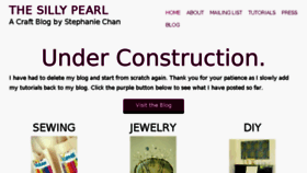 What Sillypearl.com website looked like in 2018 (5 years ago)