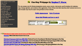 What Stevenmorse.org website looked like in 2018 (7 years ago)