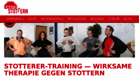 What Stop-stottern.de website looked like in 2018 (5 years ago)