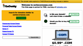 What Seriescoreanas.com website looked like in 2018 (5 years ago)