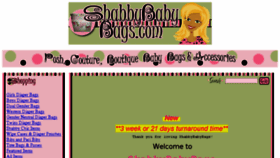 What Shabbybabybags.com website looked like in 2018 (5 years ago)