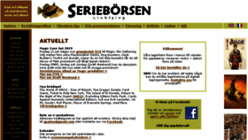 What Serieborsen.se website looked like in 2018 (5 years ago)