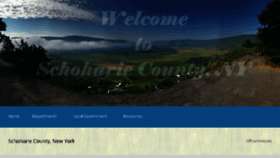 What Schohariecounty-ny.gov website looked like in 2018 (5 years ago)