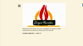 What Sergiorecetas.com website looked like in 2018 (5 years ago)