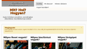 What Szerszamok-szerszamgepek.hu website looked like in 2018 (5 years ago)