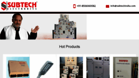 What Subtech.co.in website looked like in 2018 (5 years ago)