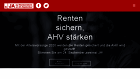 What Sichere-renten-ja.ch website looked like in 2018 (5 years ago)