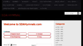 What Sdahymnals.com website looked like in 2018 (7 years ago)