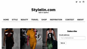 What Stylelin.com website looked like in 2018 (5 years ago)