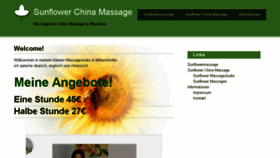 What Sunflowermassage.de website looked like in 2018 (5 years ago)