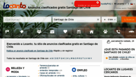 What Santiago.locanto.cl website looked like in 2018 (5 years ago)