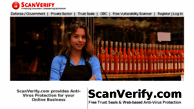 What Scanverify.com website looked like in 2018 (6 years ago)