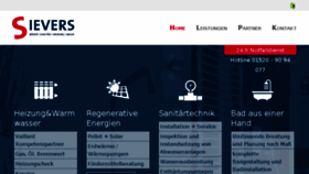 What Sievers-sanitaer.de website looked like in 2018 (5 years ago)