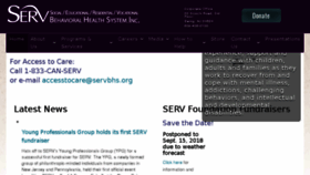 What Servbhs.org website looked like in 2018 (5 years ago)