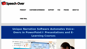 What Speechover.com website looked like in 2018 (6 years ago)