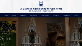 What Stmaryparish.org website looked like in 2018 (5 years ago)