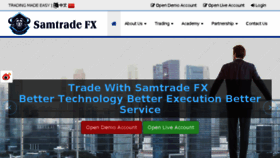 What Samtradefx.com website looked like in 2018 (5 years ago)