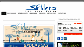 What Stridersrun.com website looked like in 2018 (5 years ago)