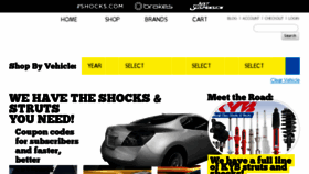 What Shocks.com website looked like in 2018 (7 years ago)