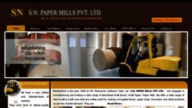 What Snpapermills.com website looked like in 2018 (5 years ago)