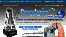 What Silverlungs.com website looked like in 2018 (5 years ago)