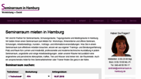 What Seminarraum-in-hamburg.de website looked like in 2018 (5 years ago)