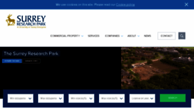 What Surrey-research-park.com website looked like in 2018 (6 years ago)