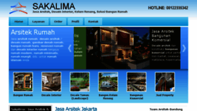 What Sakalima.com website looked like in 2018 (5 years ago)