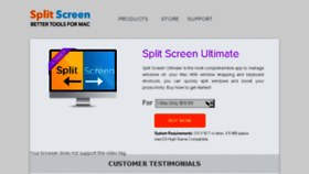 What Splitscreenapp.com website looked like in 2018 (5 years ago)
