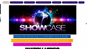 What Showcasedance.com website looked like in 2018 (5 years ago)