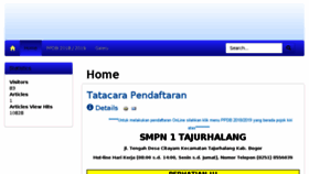 What Smpn1tajurhalang.sch.id website looked like in 2018 (5 years ago)